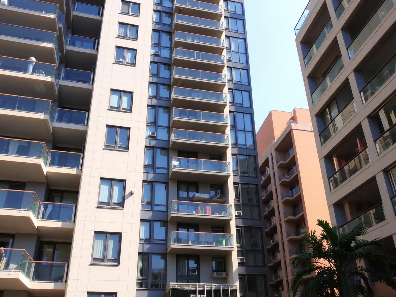Exterior of an apartment building in Westlands